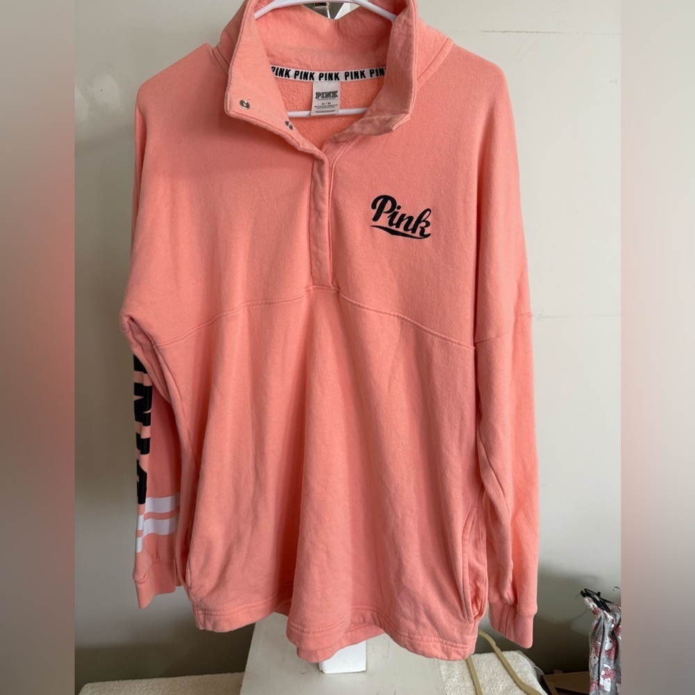 Victoria's Secret PINK Campus Fleece Quarter-Zip Sweatshirt